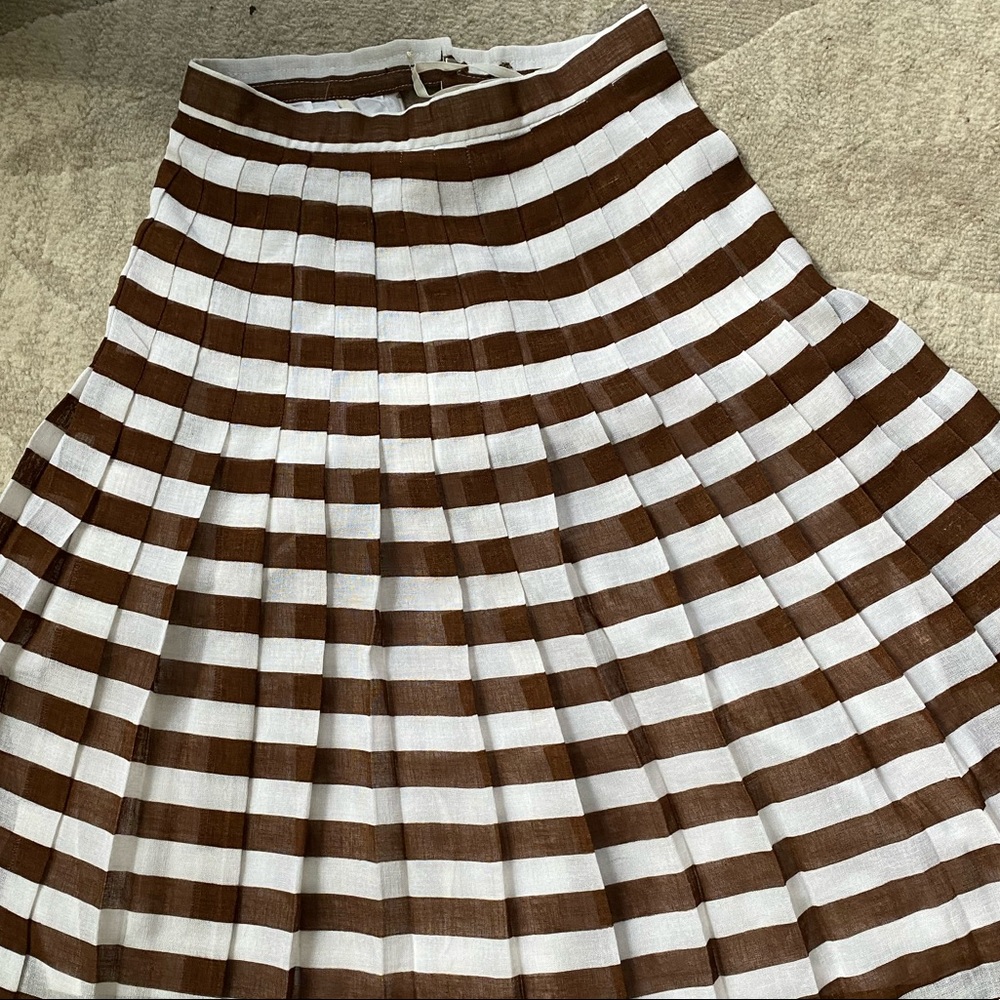 Vintage Midi Pleated Skirt